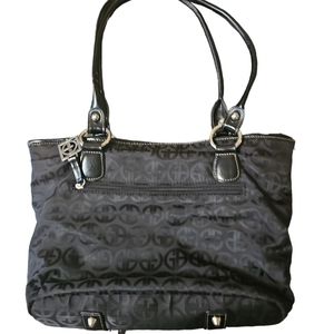 Giani bernini black monogram shoulder purse